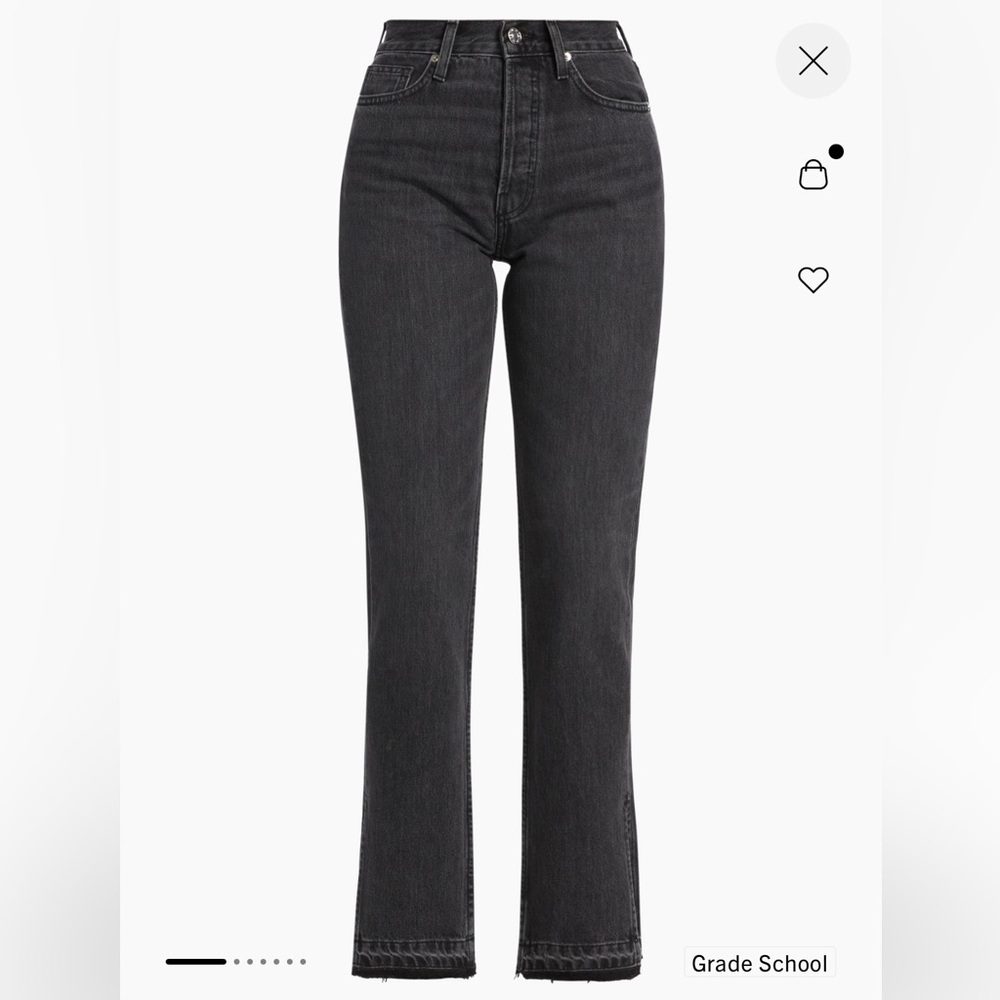 NWT EB Denim Black High Rise Full-Length 100% Cotton Jeans